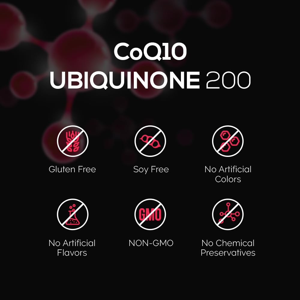 Intelligent Labs CoQ10 Ubiquinone 200mg with MCT Oil Heart Health Support Softgel 120
