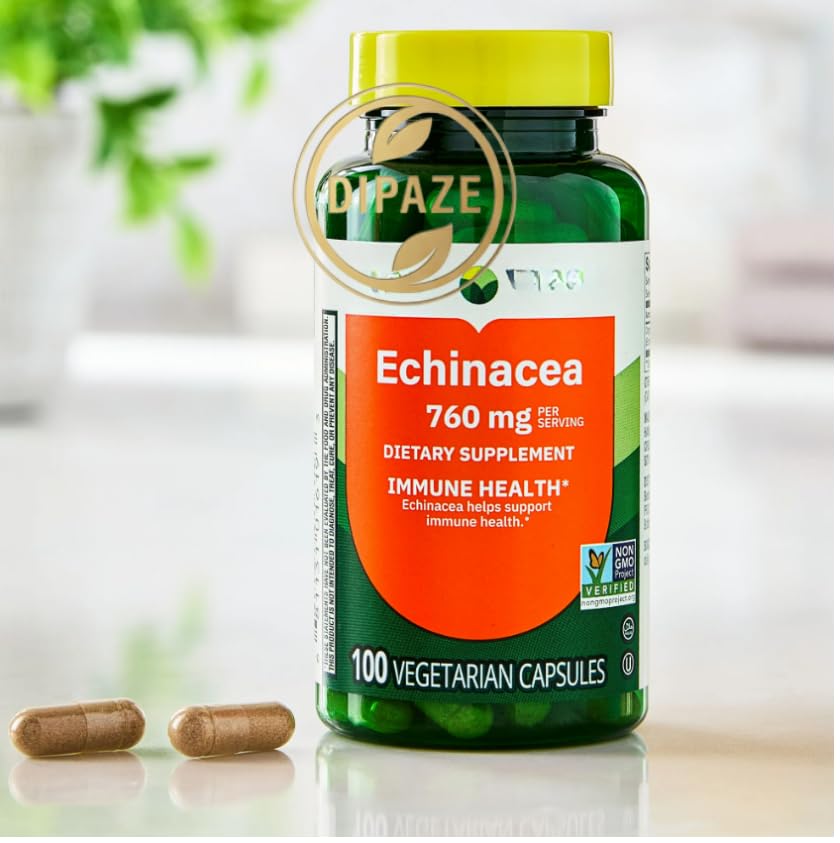 Dipaze Echinacea Capsule, 760 mg, 100 Count