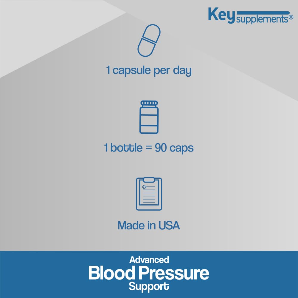 Keysupplement Blood Pressure Support Capsule 90 Count
