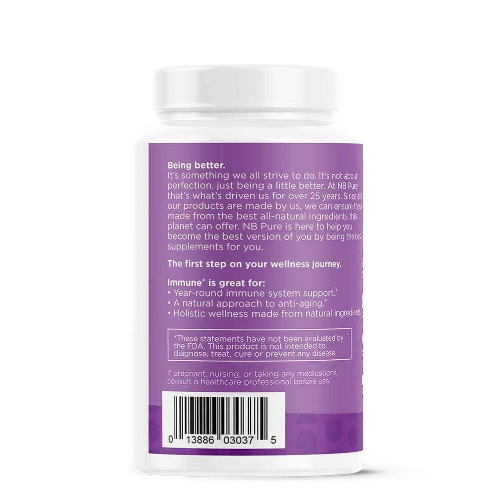 nbpure Immune+ Daily Immune System Supplement Caplets 90