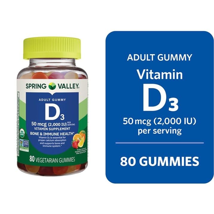 BASKETGOODS Vitamin D3 Gummies 80 Count