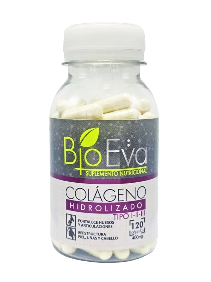 BIO EVA Hydrolyzed Collagen Type I-II-III, 120 Capsules