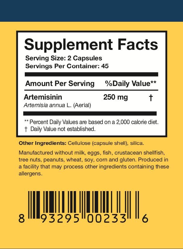 Researched Nutritionals Artemisinin Solo Capsule 90 Count