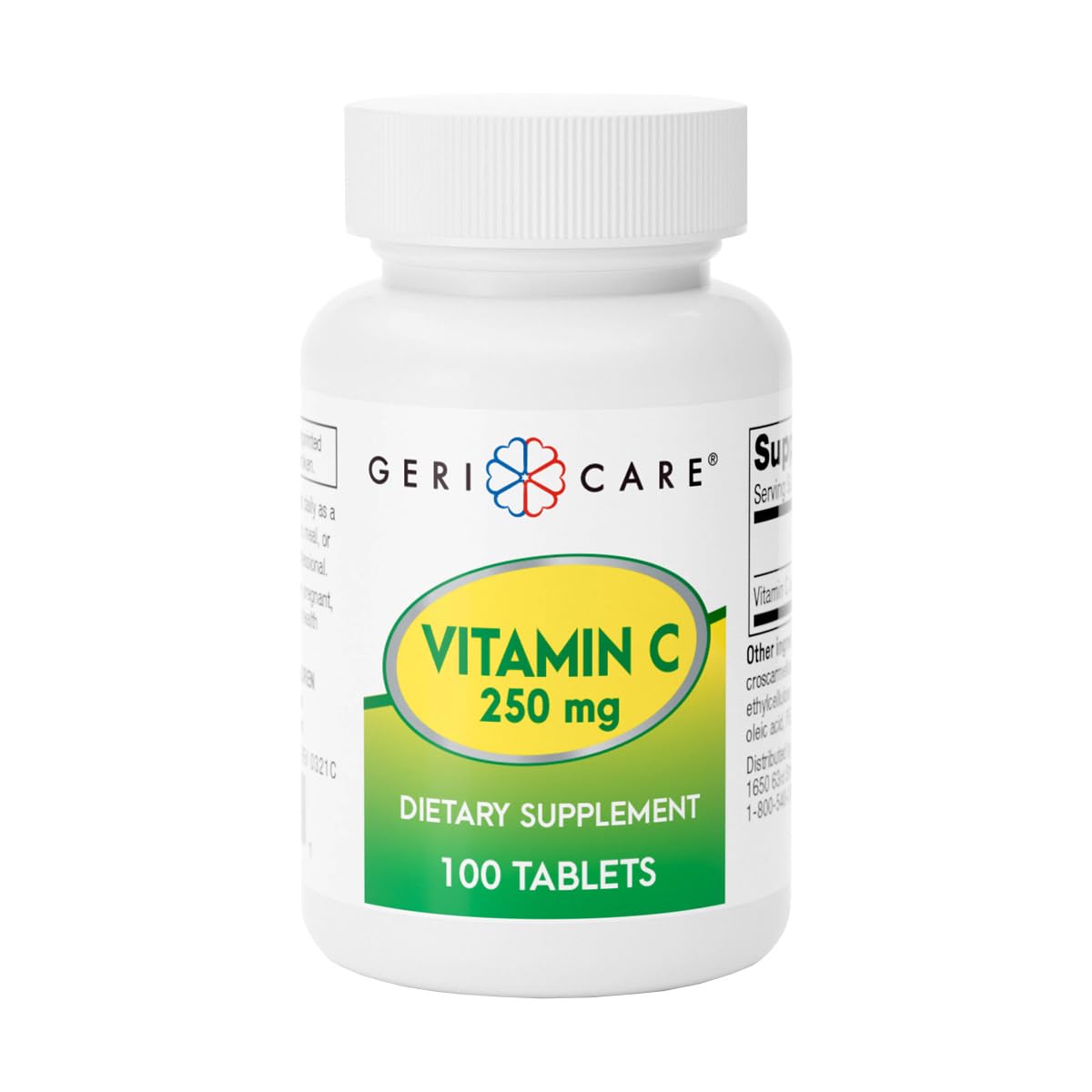 GeriCare Vitamin C 250mg Tablet, 100 Count