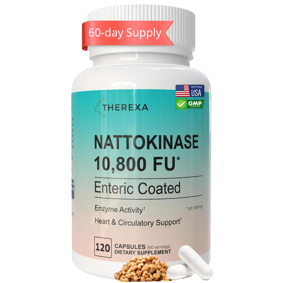 THEREXA Nattokinase 10800 FU Capsule 120 Count