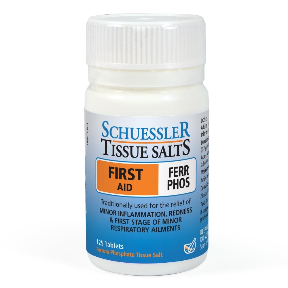 Schuessler Tissue Salts Ferr Phos No. 4, 6X Cell Salts Tablets, 125 Count