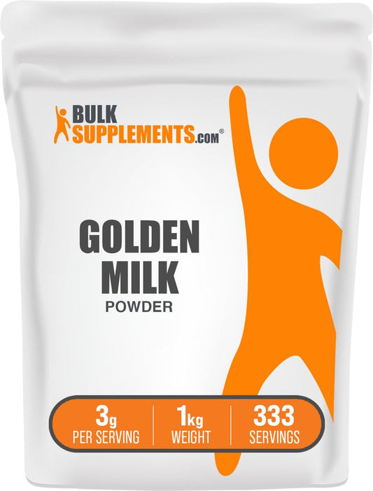 BulkSupplements Golden Milk Powder with Turmeric and Ginger, 35.2 oz