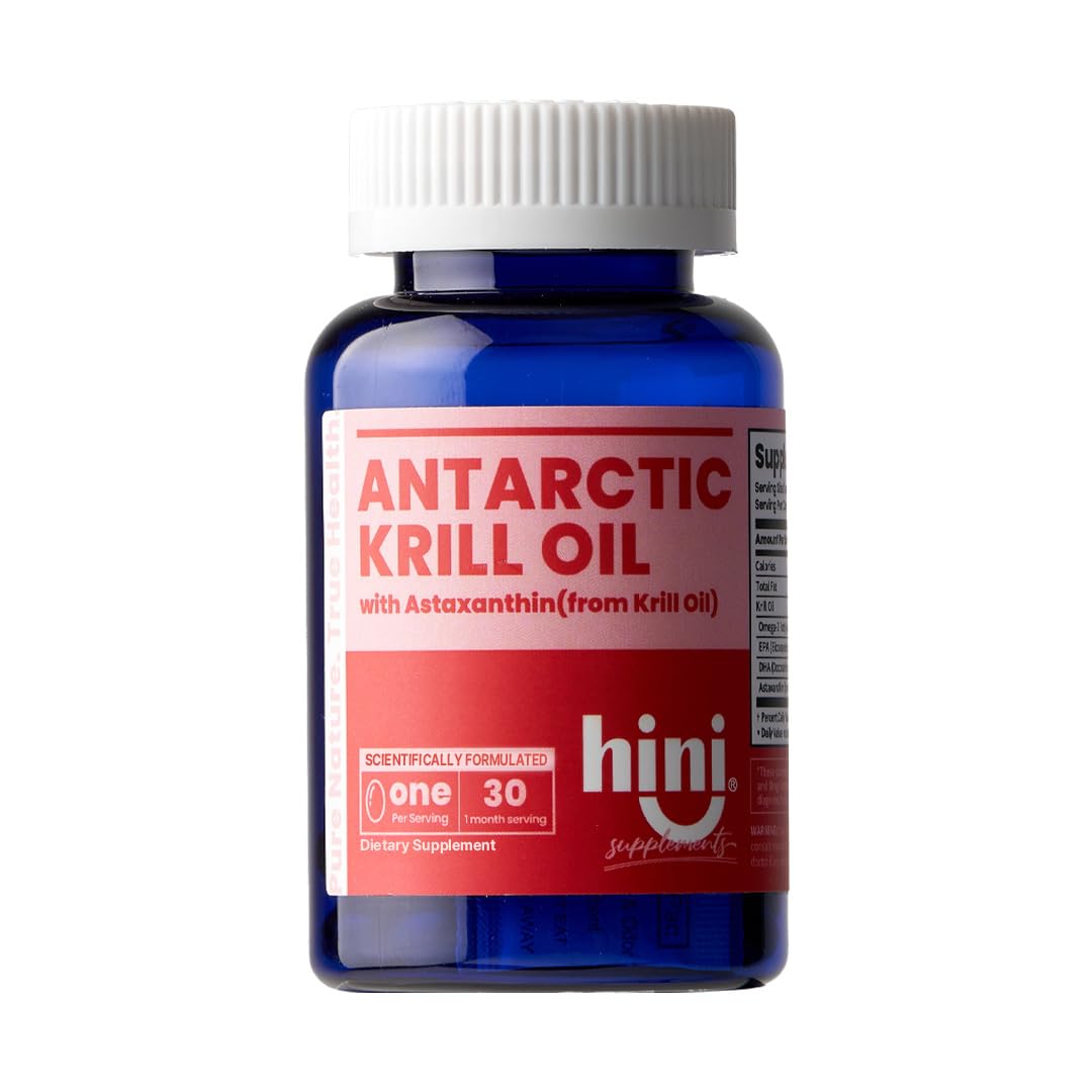 HINI Antarctic Krill Oil 500 mg Softgels, 30 Softgels