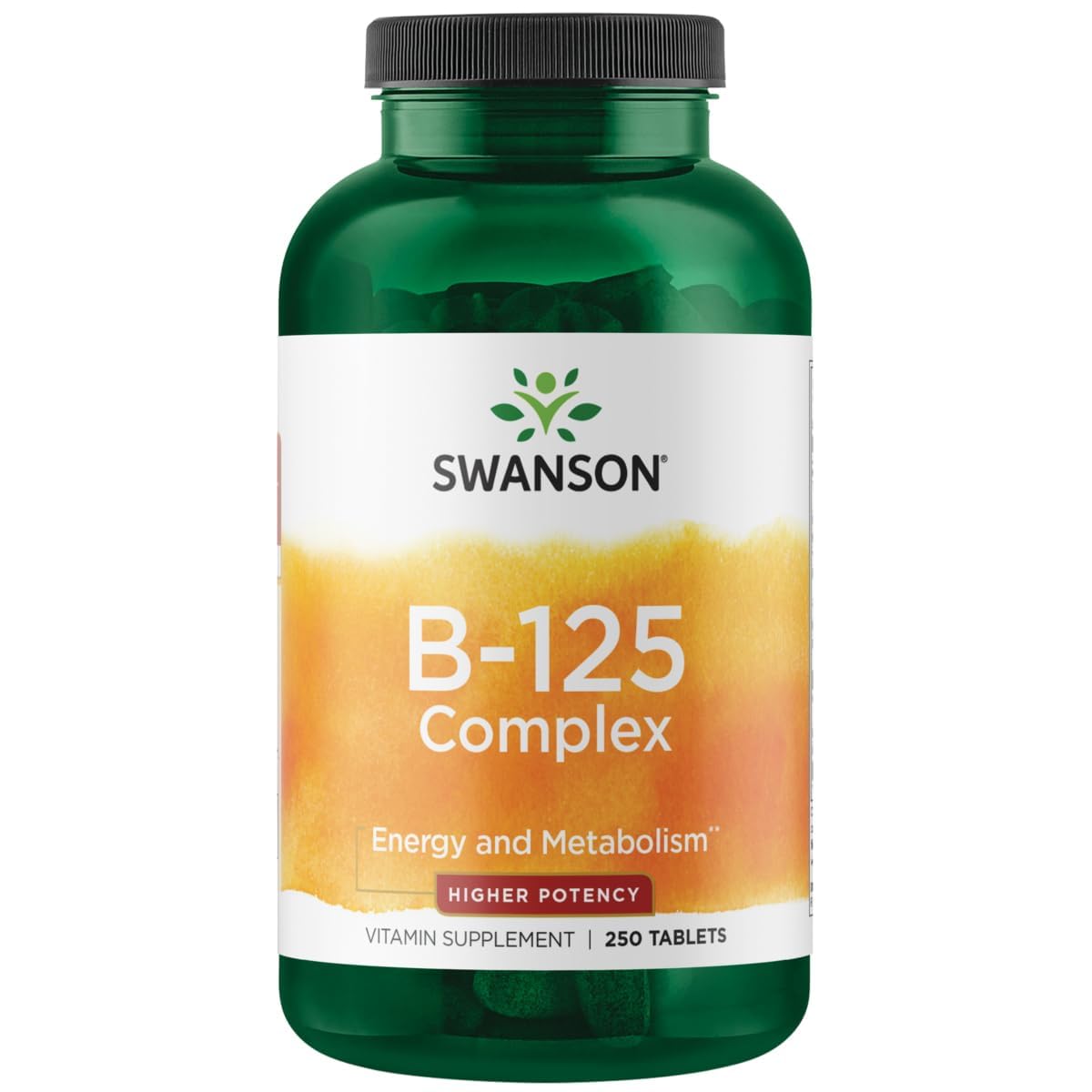 Swanson Vitamin B-125 Complex Tablets, 250 Count