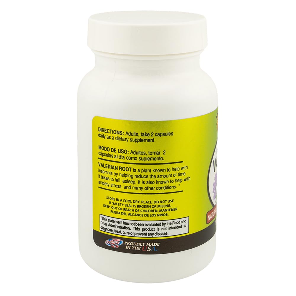 Sunshine Naturals Valerian Root 1000 mg 100 Capsules