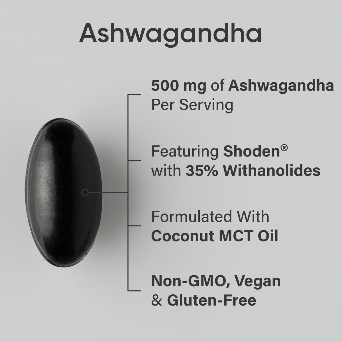 Sports Research Ashwagandha Softgels with Coconut MCT Oil - 120 Count