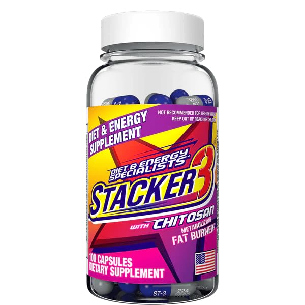 Generic Stacker 3 Metabolizing Fat Burner with Chitosan Capsule 12 Count