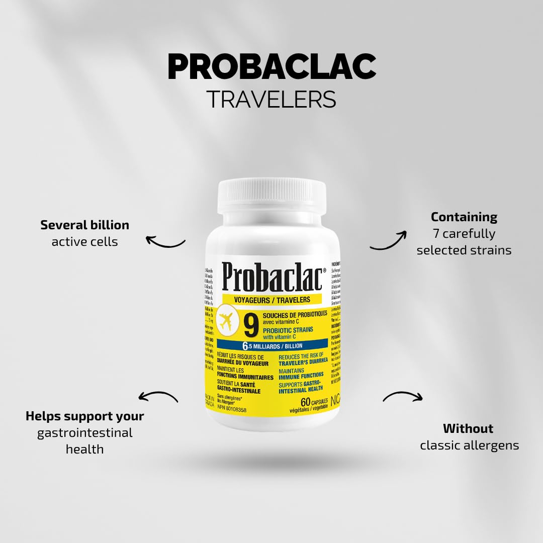 Probaclac Natural Travelers Probiotics Capsule 1 Count