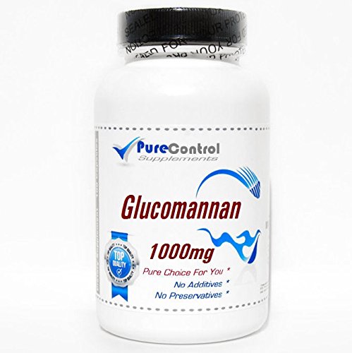 PureControl Supplements Glucomannan 1000mg, 90 Capsules
