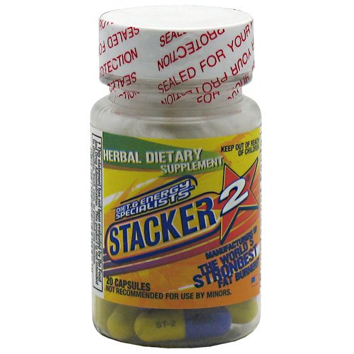NVE Pharmaceuticals Stacker 2 Herbal Dietary Supplement Capsule 20 Count