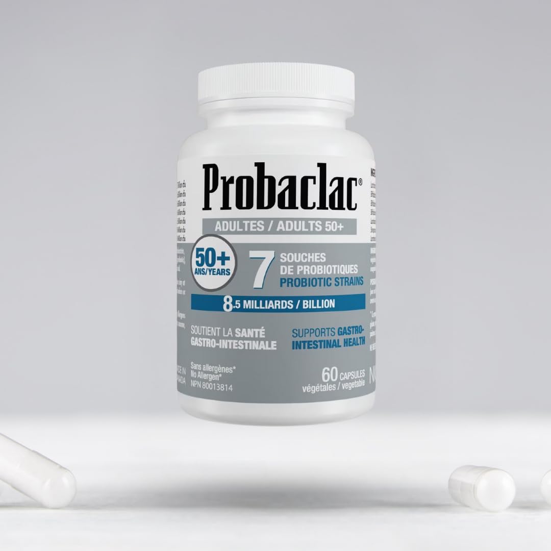Probaclac Probiotics for 50+ Capsules, 60 Count