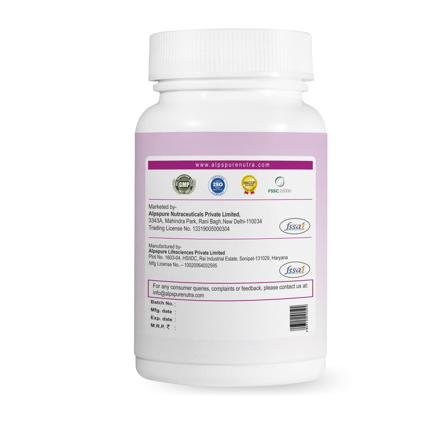 Generic L-Glutathione Tablets with Biotin, Vitamin A, C, E, Alpha Lipoic Acid & Grape Seed Extract, 30 Tablets