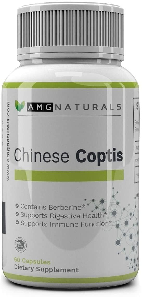 AMG Naturals Chinese Coptis (Coptis chinensis) Capsules, 60 Count