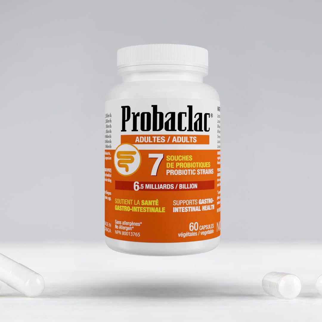 Probaclac Probiotics for Adults – Daily Gut Health & Immune Support, Relieves Bloating & Supports Digestive Balance, 60 Capsules