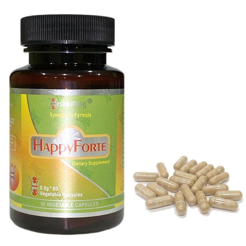Heshoutang HappyForte Market Proven Herbal Energy Flow Optimizer Digestive System Health Booster Capsule 60