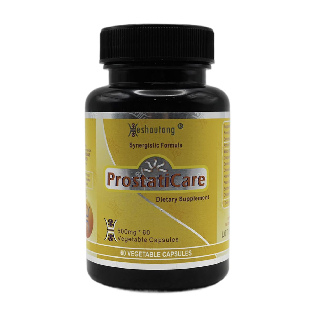 Heshoutang ProstatiCare Market Proven Herbal Prostate Optimizer for Overall Wellness of Prostate Urinary System Cleaner Capsule 60 Count