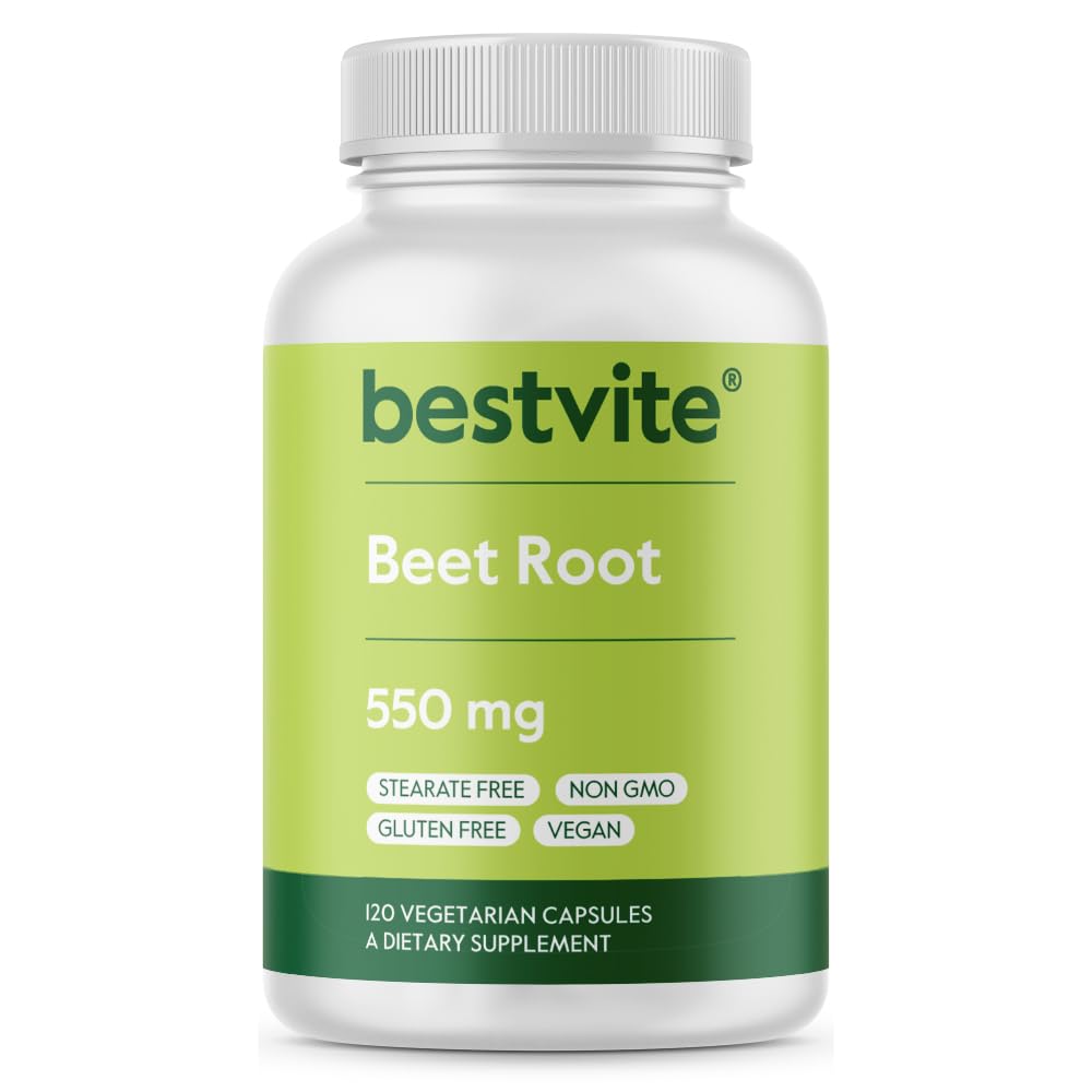 BESTVITE Beet Root 550mg Capsule, 120 Count