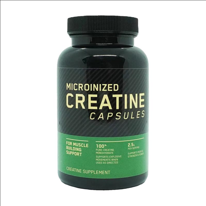 Generic Micronized Creatine Monohydrate Capsules, 60 Count