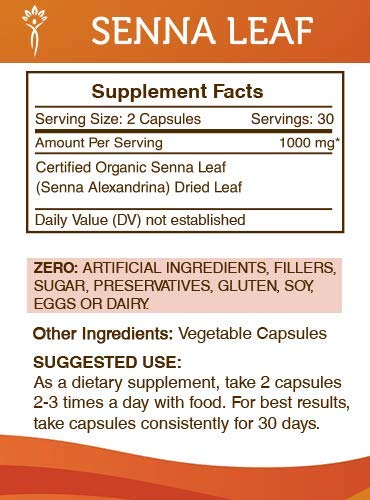 Secrets of the Tribe Senna Leaf 60 Capsules