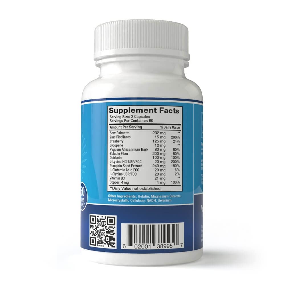 YongWell Prostate Complex Saw Palmetto Blend 1000mg Capsules, 120 Count