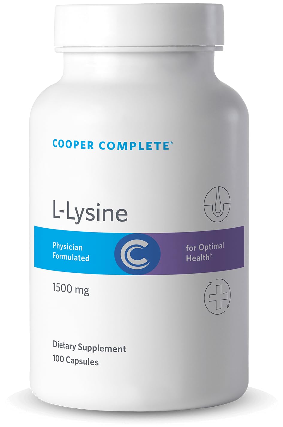 Cooper Complete L-Lysine 1000 mg Capsules 100 Count