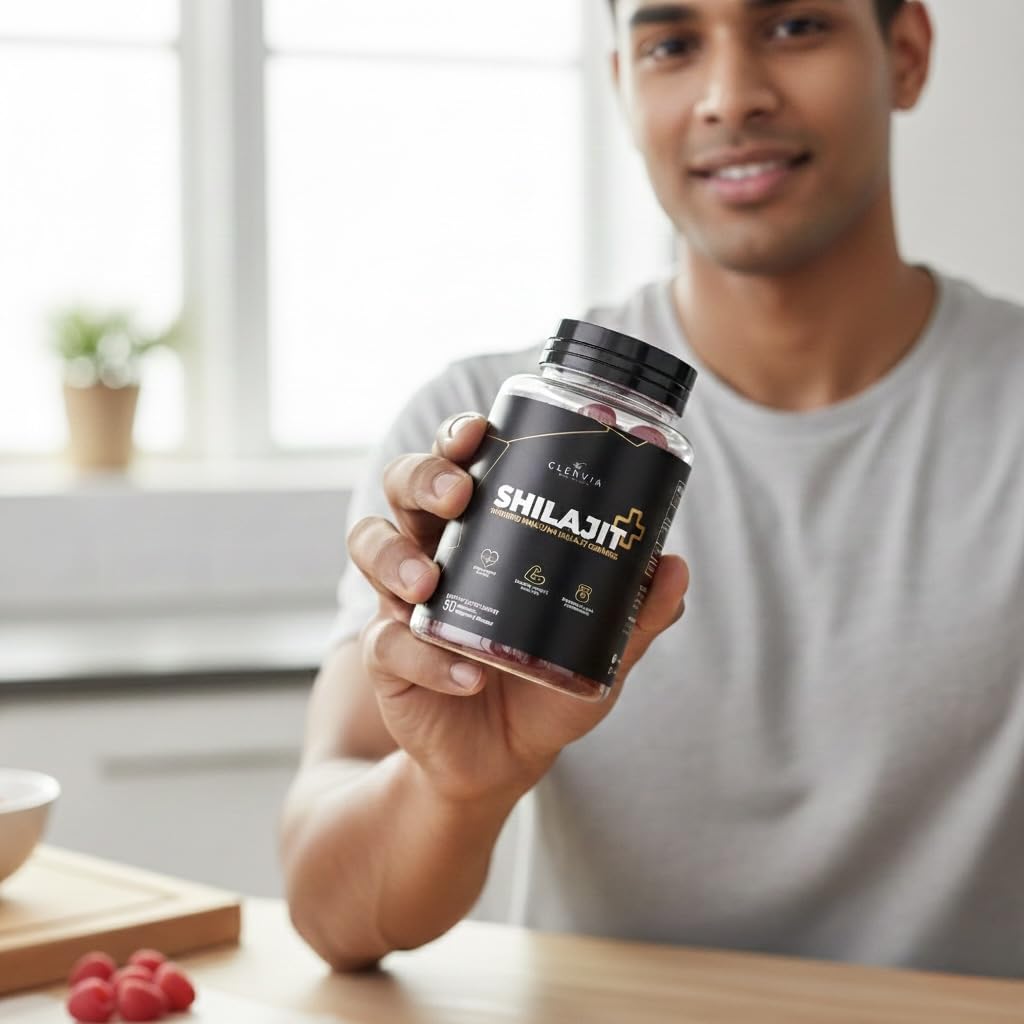CLENVIA Sundried Himalayan Shilajit Capsule 1000mg, 50 Capsules