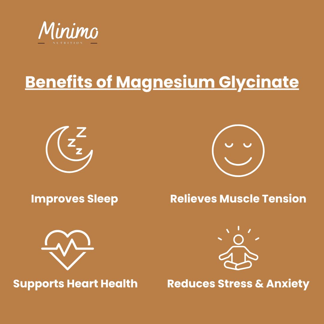 Minimo Nutrition Magnesium Glycinate 275mg Capsules, 90 Capsules