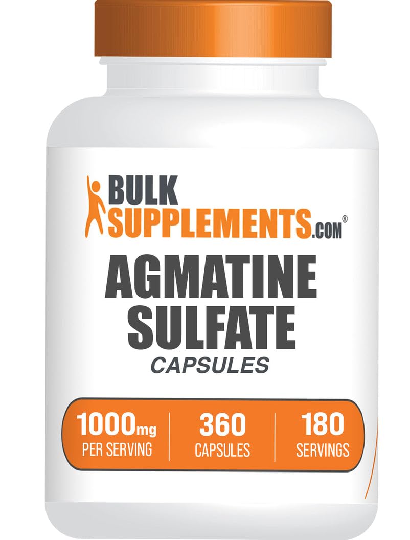 BulkSupplements Agmatine Sulfate Capsules 360 Count