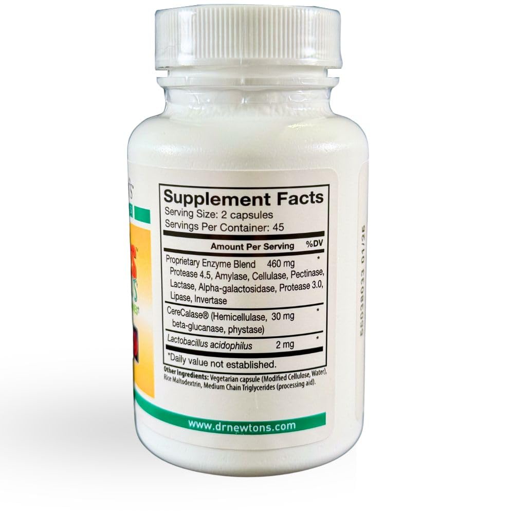 SelfCare+ Dr. Newton's Naturals Nu-Zymes Plus Digestive Enzymes 90 Capsules