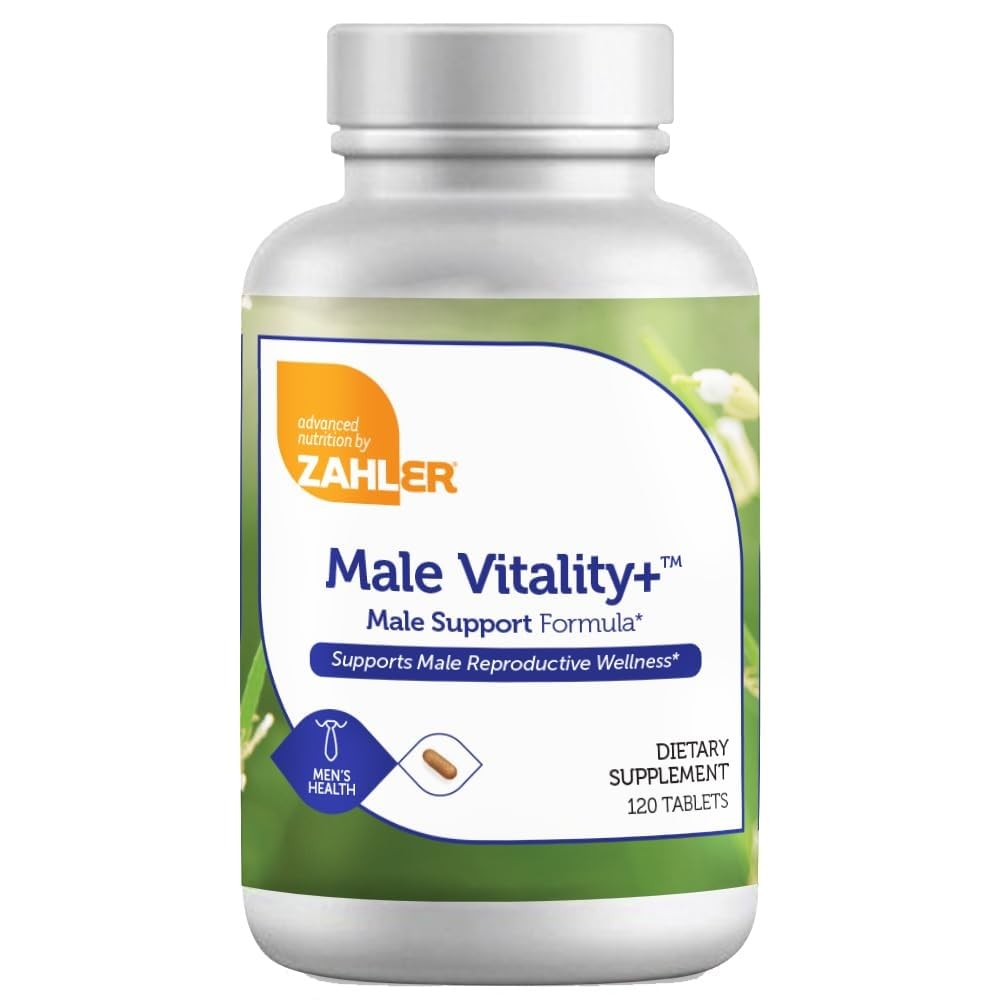 Zahler Male Vitality+ and Fertility Supplements 120 Tablets