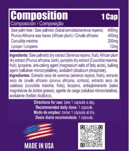 Prostagen Saw Palmetto, African Plum, Pumpkin Seed Oil, Lycopene Prostate Support Capsule, 60 Count