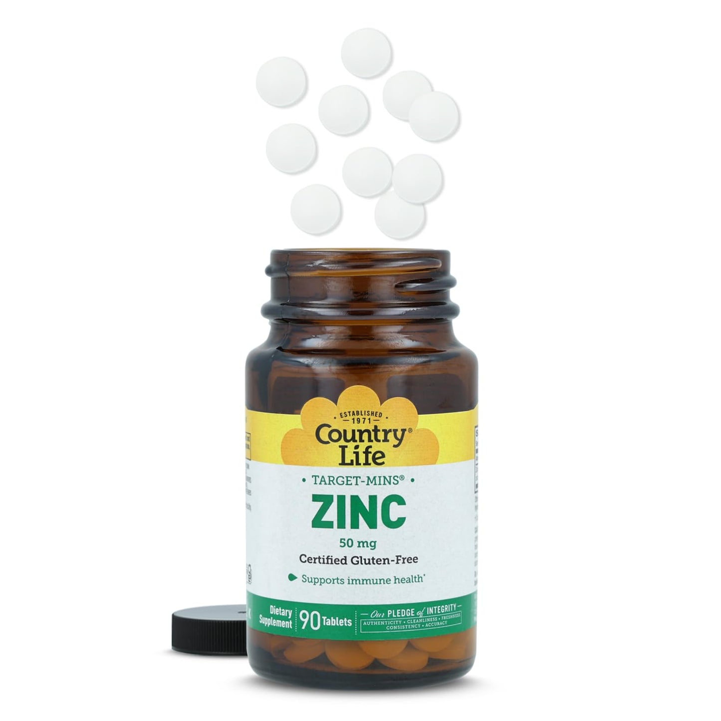 Country Life Target-Mins Zinc 50 mg Tablets 90 Count