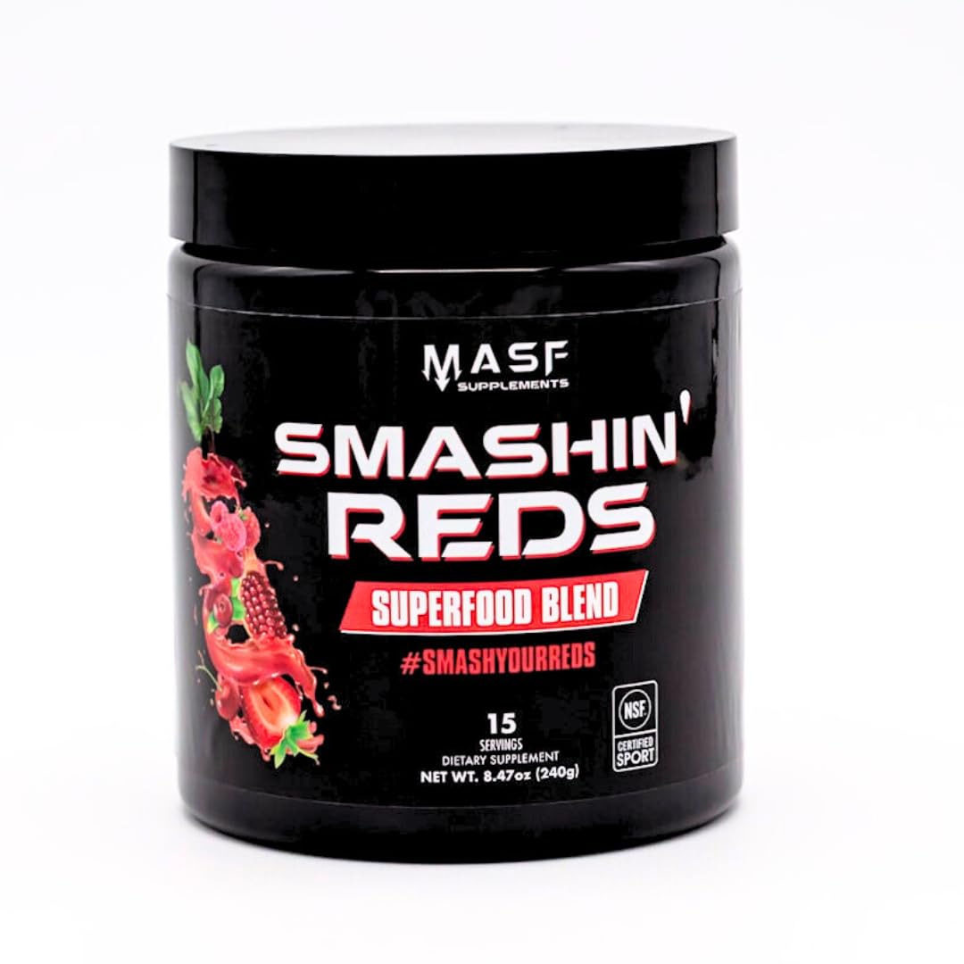 MASF Smashin' Reds Organic Superfood Supplements Powder 8.47 Ounce