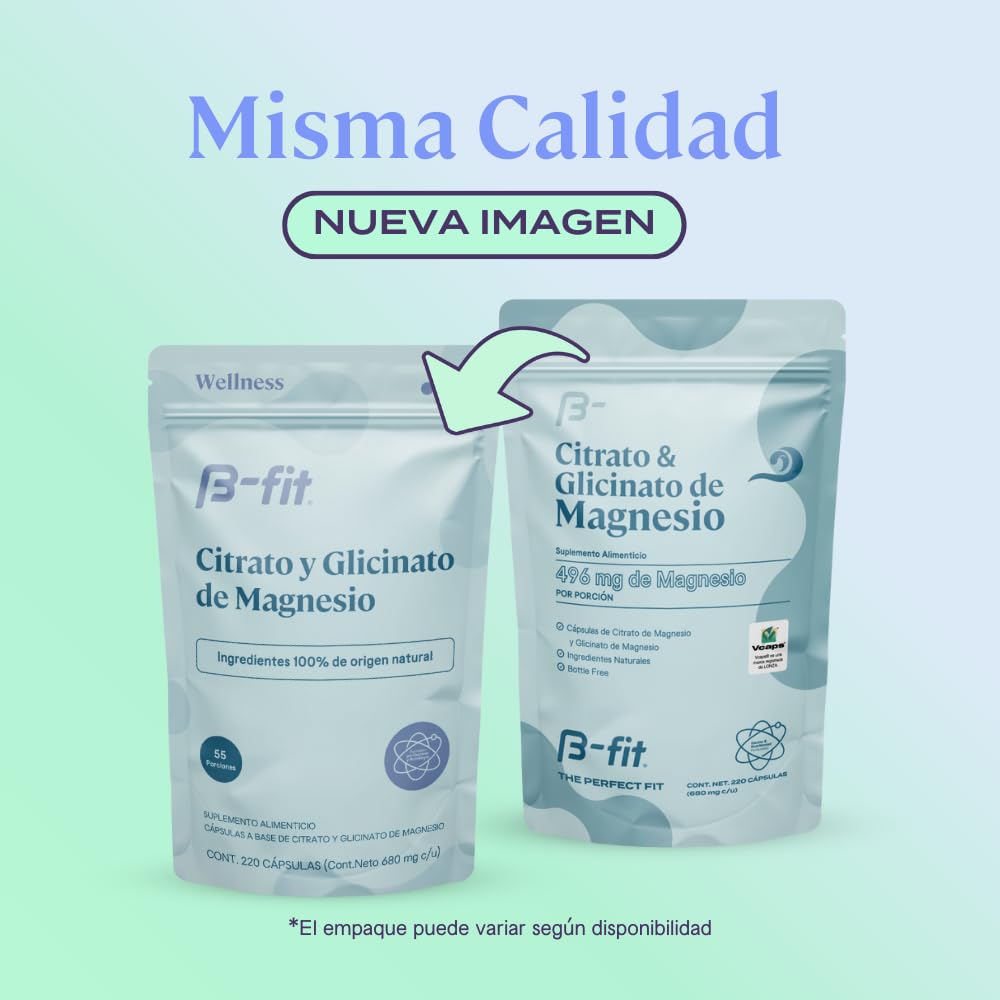 B-fit B Magnesium Glycinate Citrate Capsules, 220