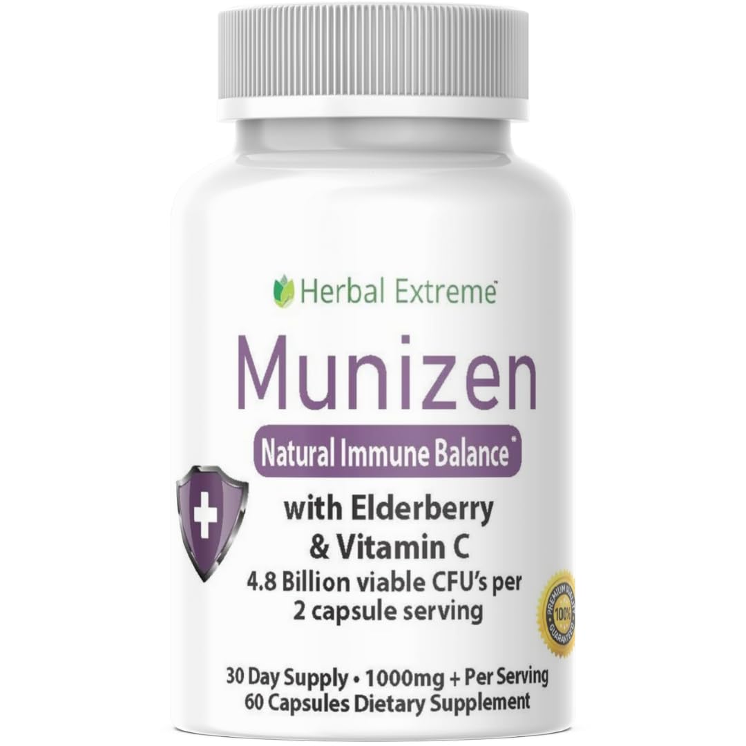 Herbal Extreme Munizen Immune System Support Capsules 60
