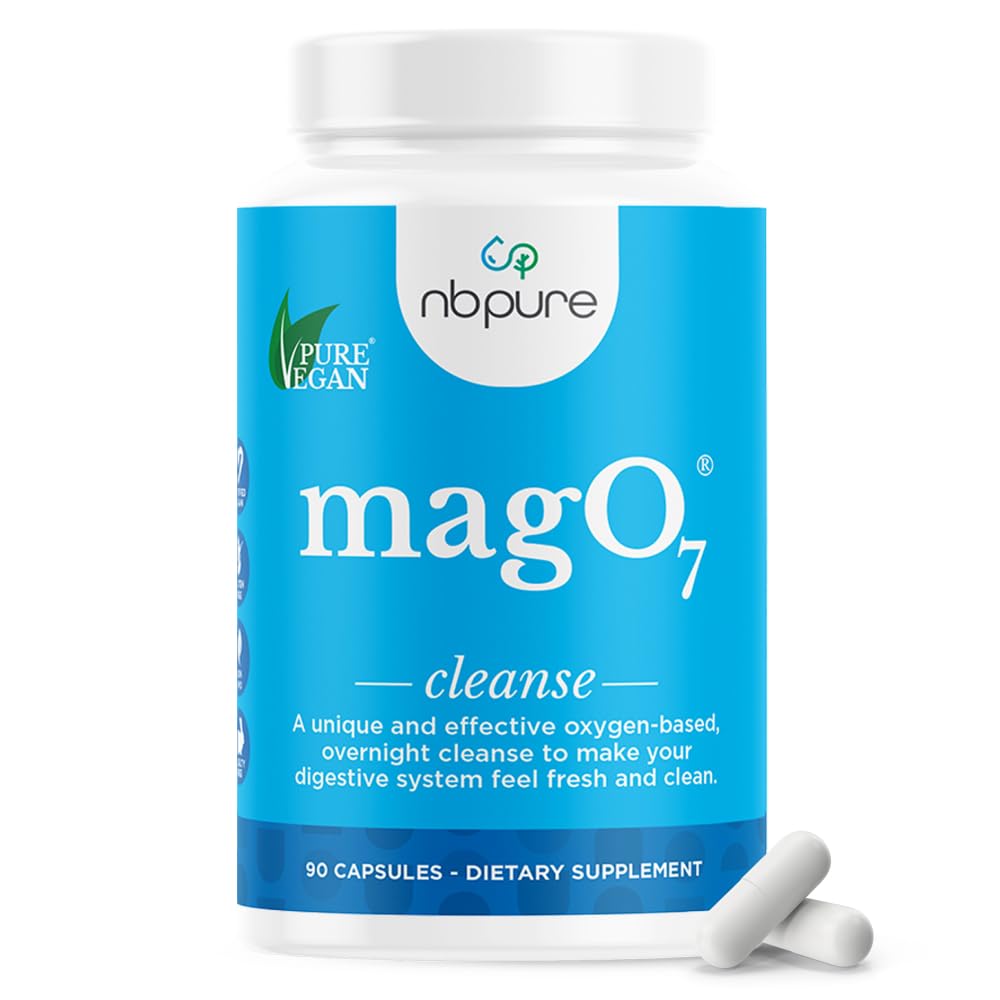 nbpure MagO7 Natural Colon Cleanse & Detox Capsule, 90 Capsules