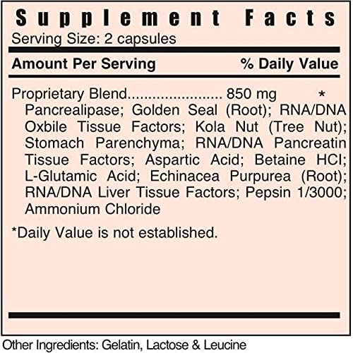 Systemic Formulas D - Digest Capsule, 60 Capsules