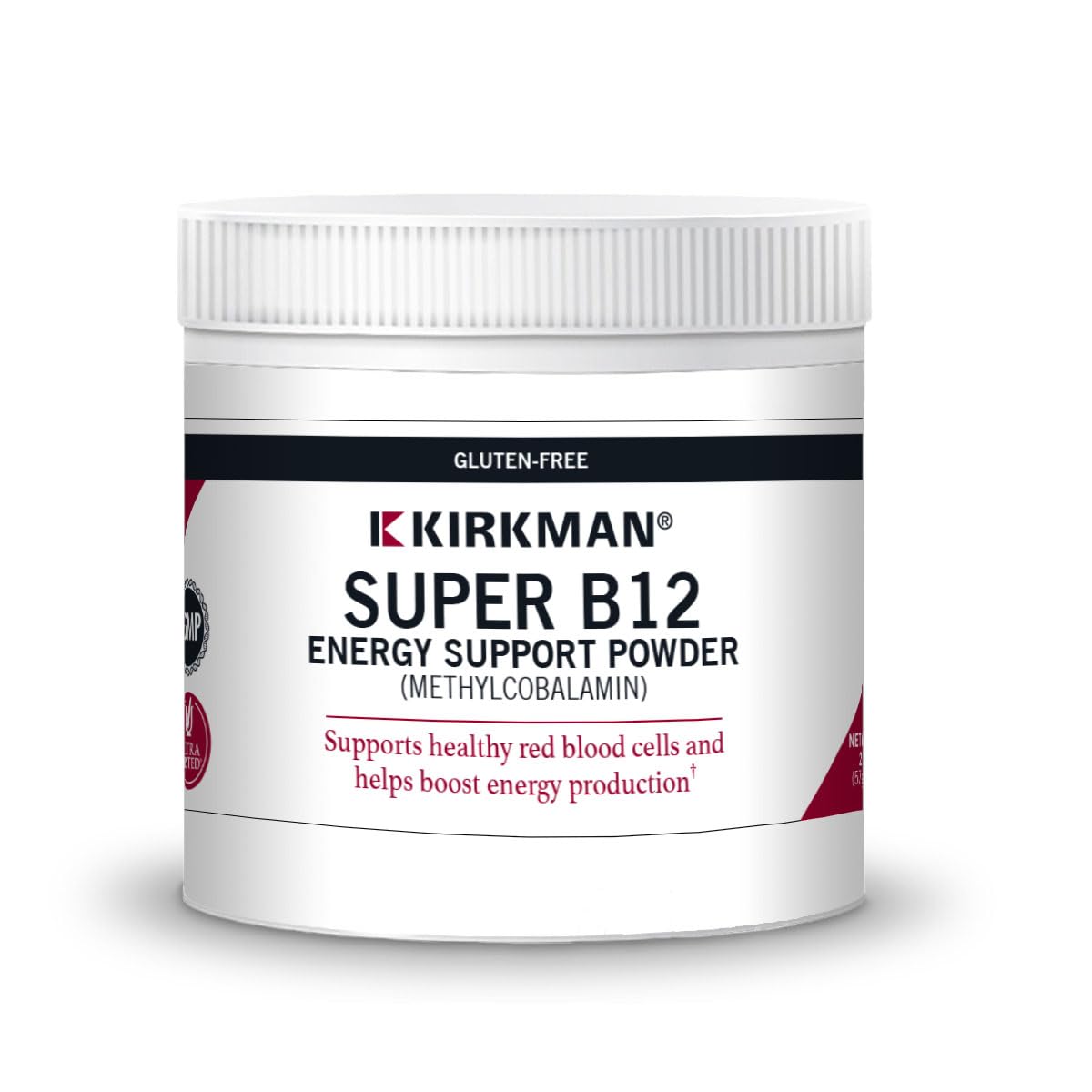 Kirkman Super B12 Methylcobalamin Concentrated Powder, 2 Ounce