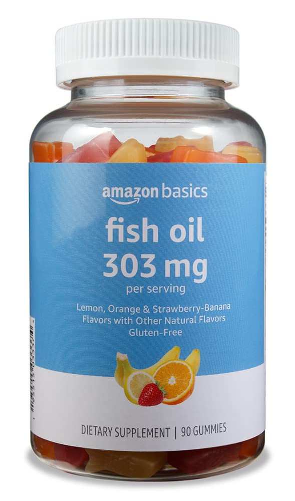 Amazon Basics Fish Oil 303 mg Gummies 90 Count