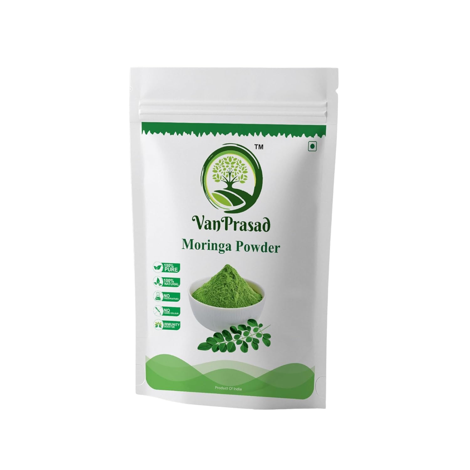 VanPrasad 100% Pure Organic Moringa Powder 3.5 Ounce