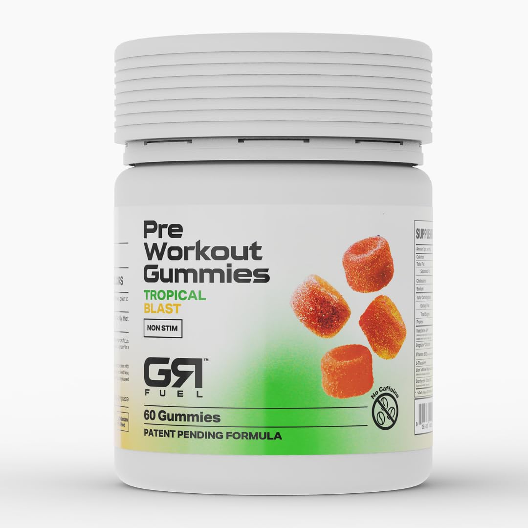 Gymrat Fuel Pre Workout Gummies Non-Stim 60 Gummies