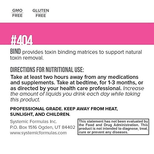 Systemic Formulas #404 - Bind Capsule, 120 Capsules