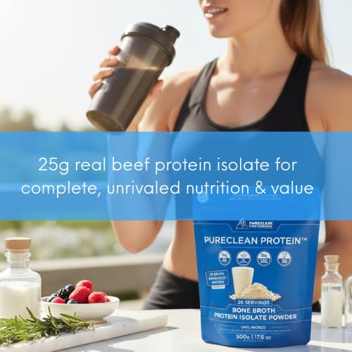 PureClean Performance Protein Powder Beef + Collagen Isolate, 1.1 lb