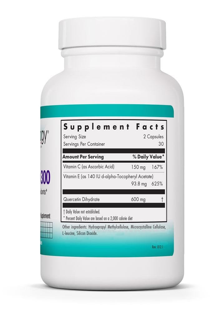 Allergy Research Group NutriCology Quercetin 300 Capsules, 60 Count
