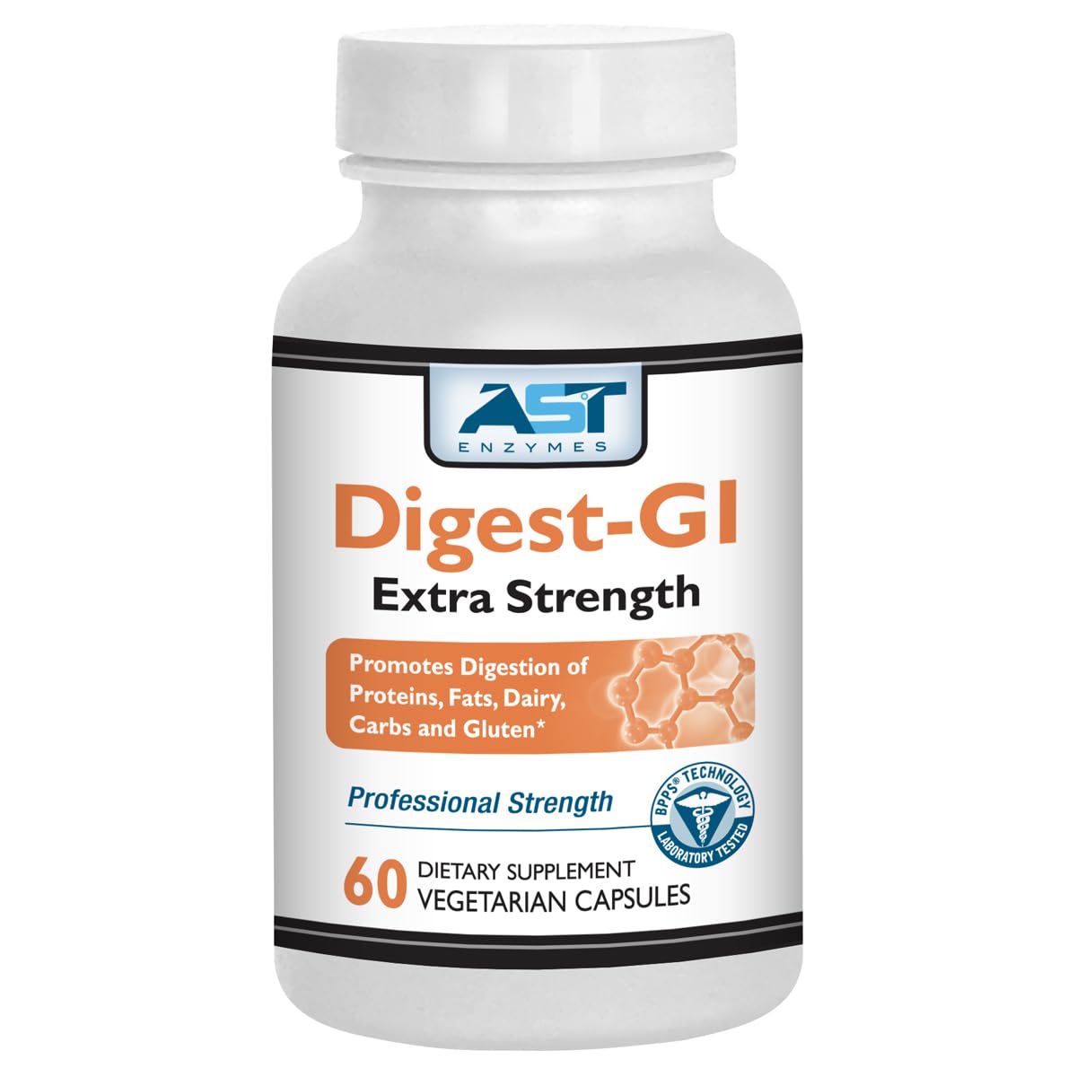 AST Enzymes Digest-GI Extra Strength Digestive Enzymes Capsule, 60 Capsules